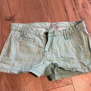 Express sea foam green 00 shorts GUC